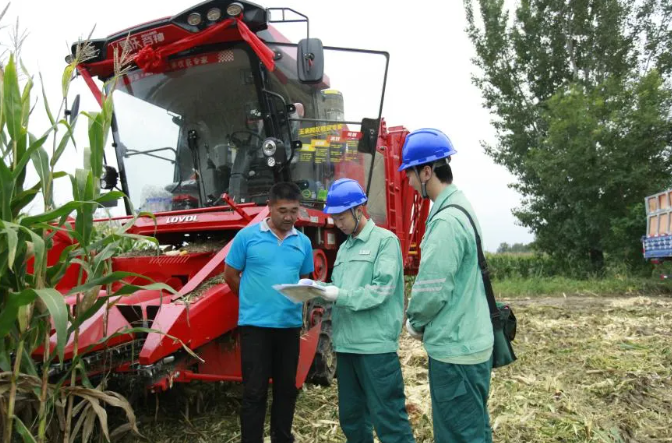 满格电力助力秋粮抢收